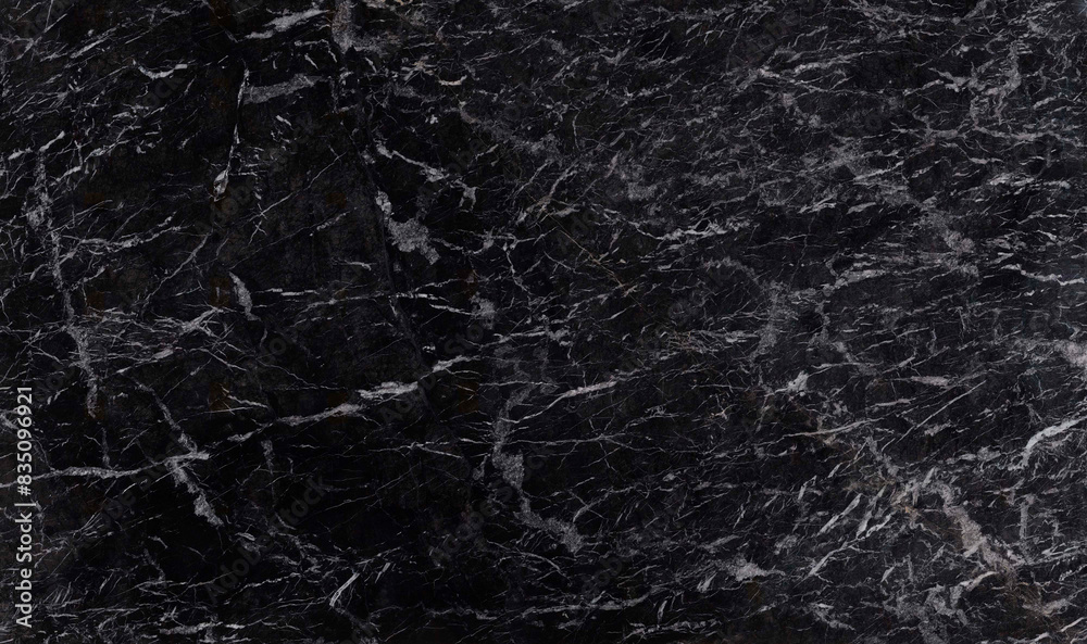 Fototapeta premium Black marble stone pattern