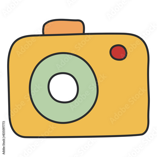 Trendy design icon of camera 

