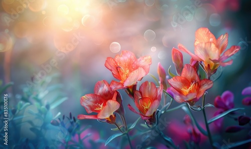 Freesias in fantasy lights © TheoTheWizard