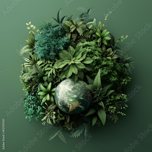 Green world, the power of various plants on the earth's surface