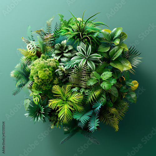 Green world, the power of various plants on the earth's surface