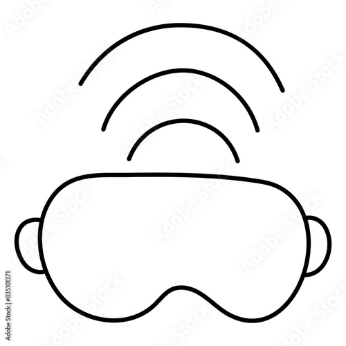Trendy design icon of 3d glasses 


