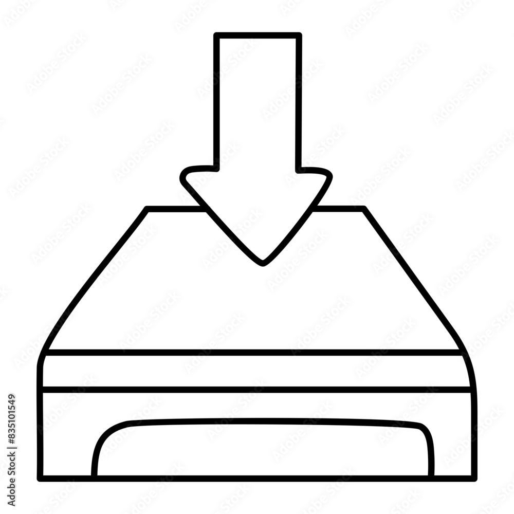 A unique design icon of data download
A unique design icon of data download