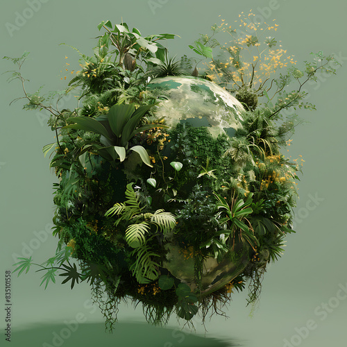 Green world, the power of various plants on the earth's surface