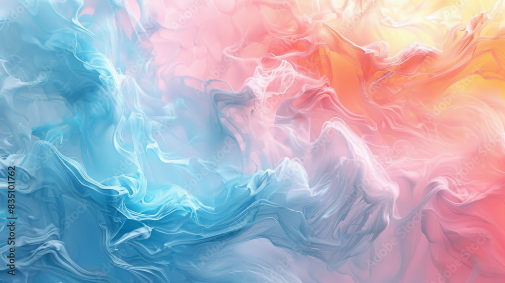 Serene abstract background with ethereal soft pastel colors, crafted from fluid oil ink liquid, offering a tranquil and dreamy atmosphere Serene abstract background with ethereal soft pastel colors, crafted from fluid oil ink liquid, offering a tranquil and dreamy atmosphere