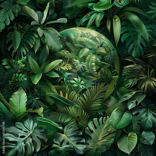 Green world, the power of various plants on the earth's surface