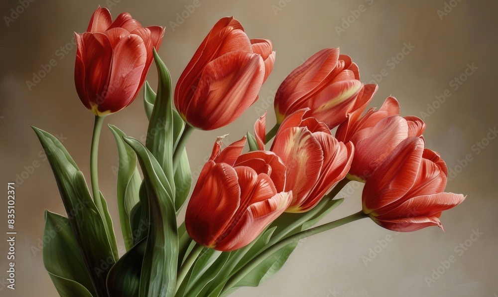 pink tulips against the wall closeup portrait pink tulips against the wall closeup portrait