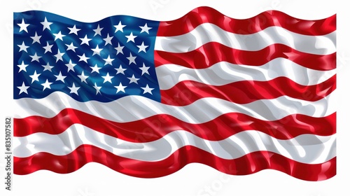 American flag background, USA flag. Image with Copy space for design.