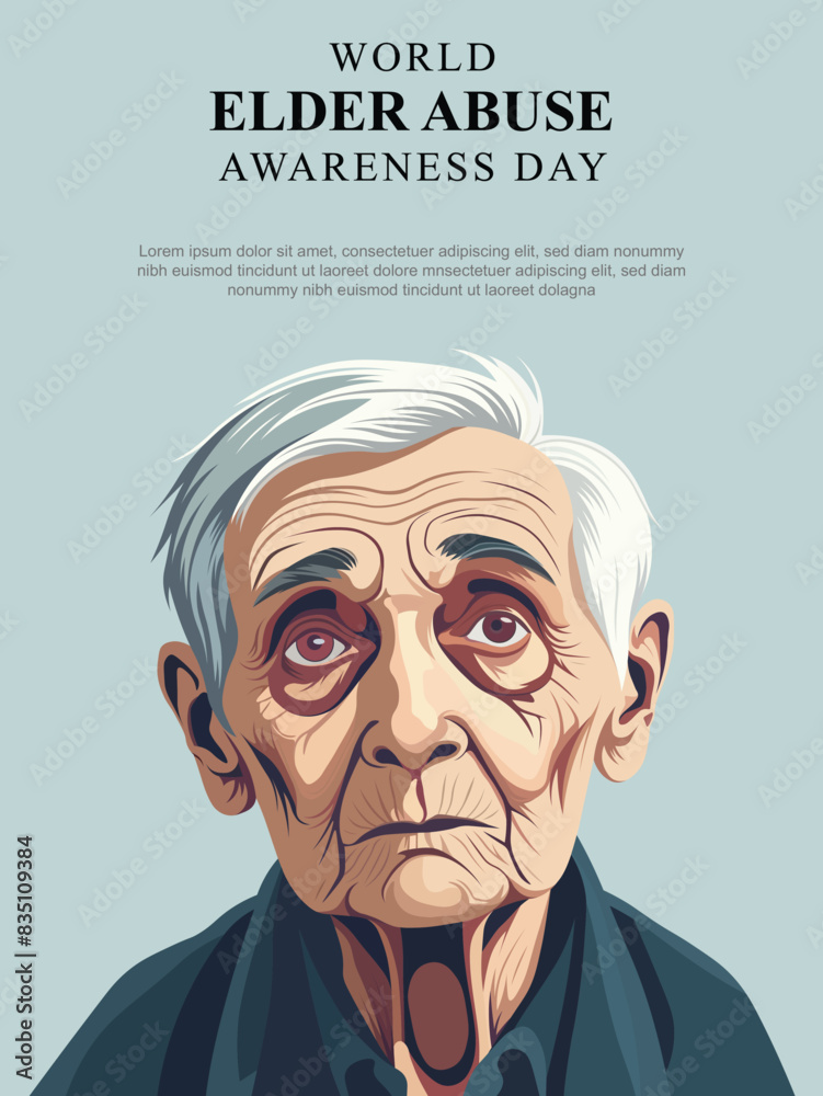 World Elder Abuse Awareness Day background. World Elder Abuse Awareness Day background.