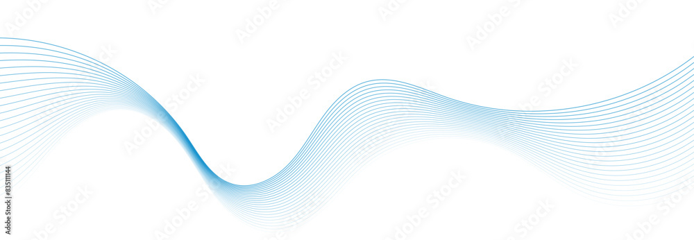Modern vector background with blue wavy lines. Modern vector background with blue wavy lines.