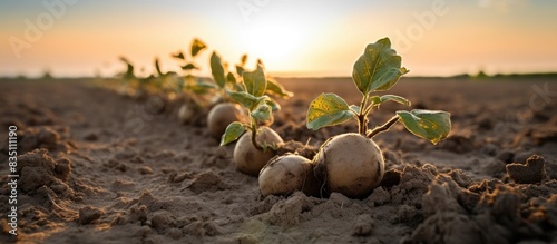 Potato plants withering due...