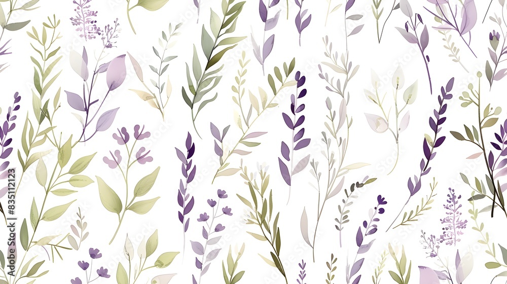 Lush and Vibrant Botanical Foliage Background with Diverse Flora Lush and Vibrant Botanical Foliage Background with Diverse Flora