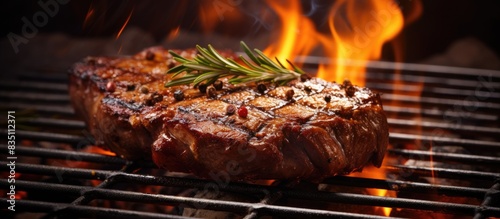 Grilled meat with a juicy t...