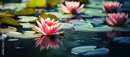 A beautiful aquatic flower ...