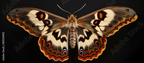 Dysgonia Alvira, a moth from the Noctuidae family, belongs to the Arthropoda class and the lepidoptera order, shown in a copy space image. photo