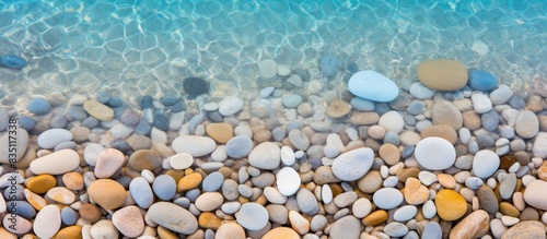 Close-up of smooth beach pe...