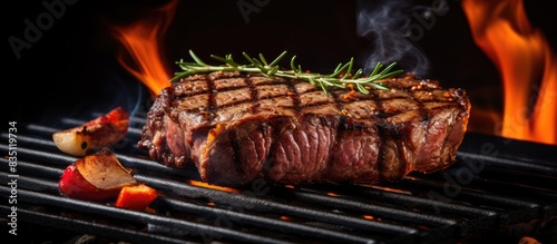 Grilled meat with a juicy t...