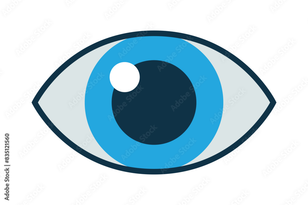 Eye Filled Outline Style Eye Filled Outline Style