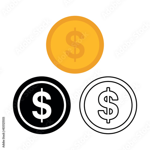 Dollar Coin Multiple Styles