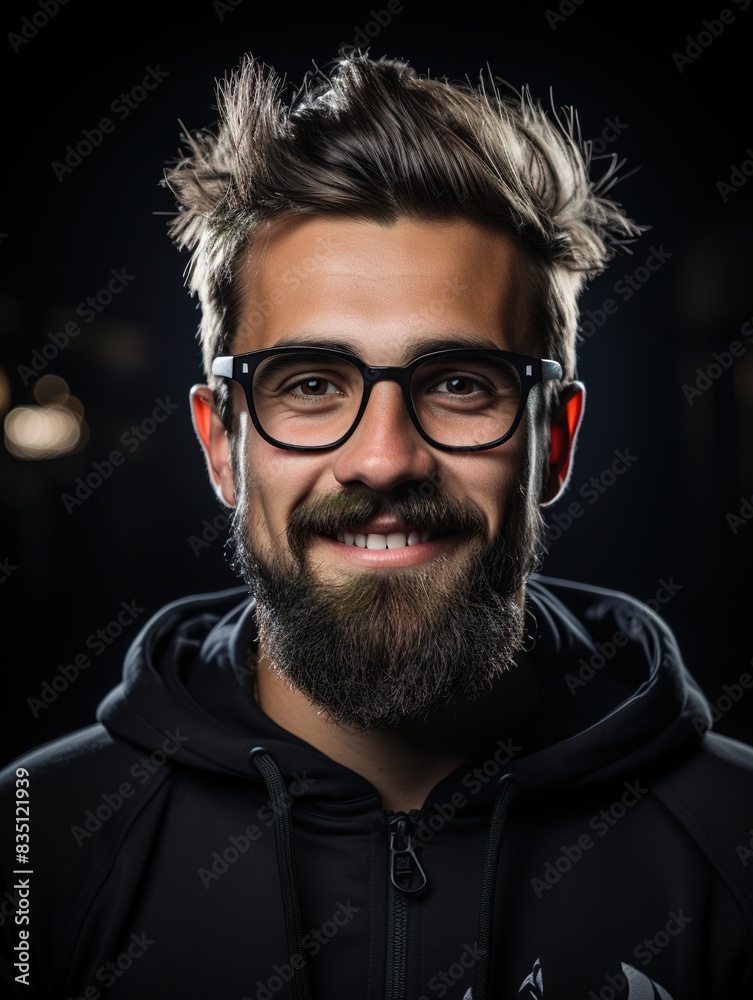 Fototapeta premium portrait of a man with glasses