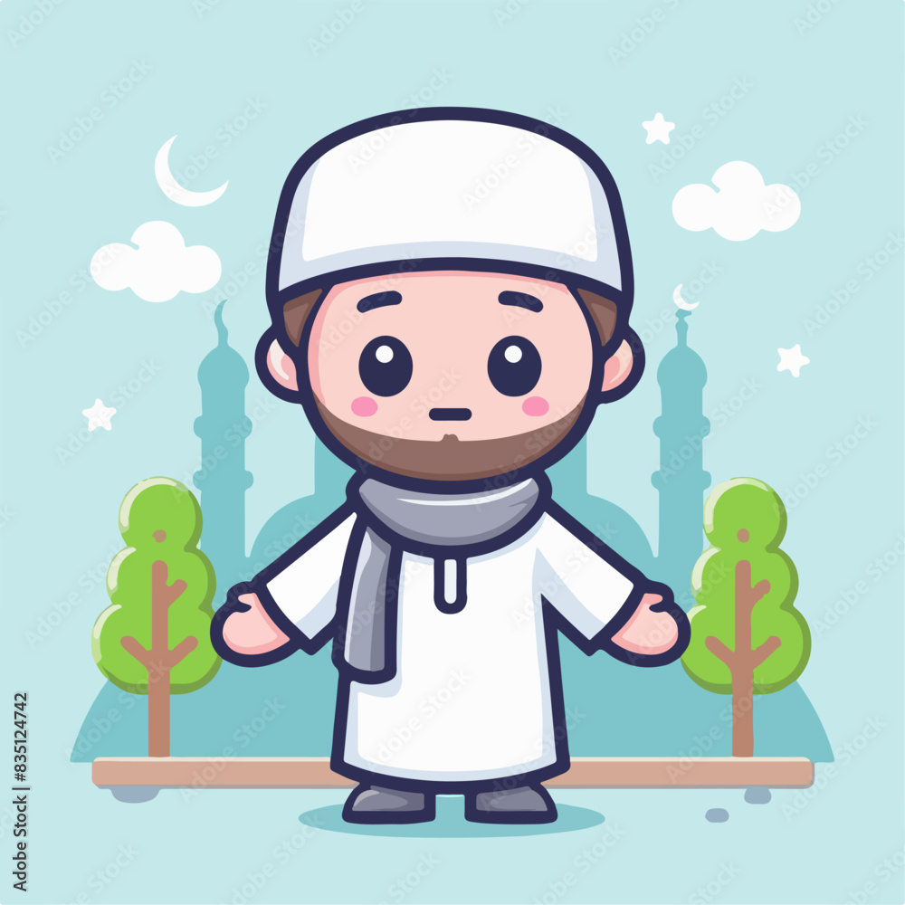 vector character muslim vector character muslim