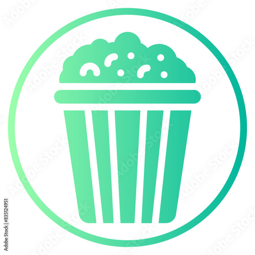 popcorn gradient icon