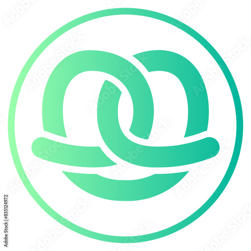 pretzel gradient icon