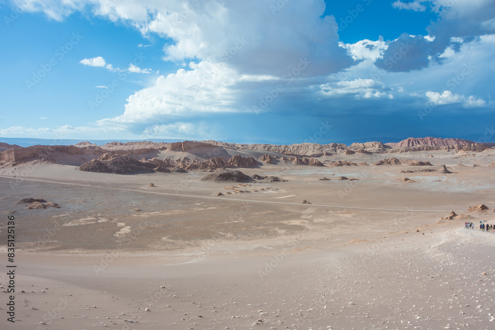 Panoramic view of the Moon Valley (Valle de la Luna) at the Atacama Desert - Atacama, Chile Panoramic view of the Moon Valley (Valle de la Luna) at the Atacama Desert - Atacama, Chile