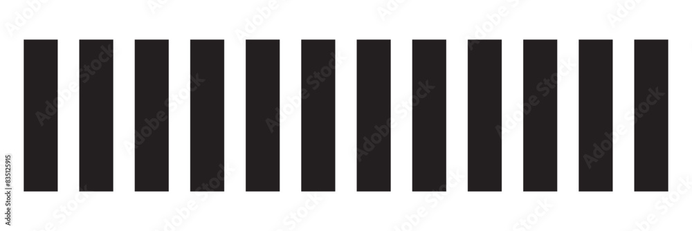 Slash divider. Slash line border. Diagonal parallel lines divider strip. Angle of tilt stripes. Black pattern of footer isolated on white background. 11:11