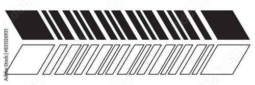 Slash line. Border with diagonal lines. Angle of tilt stripes. Diagonal parallel lines slash divider tilt strip geometric border vector. 11:11