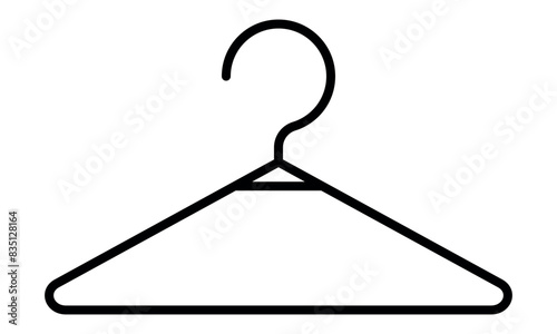 cloth hanger icon. vector illustration isolated on white background.