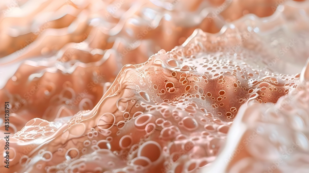 High-Definition Human Skin Surface: Intricate Pores and Epidermal Texture in Natural Clarity