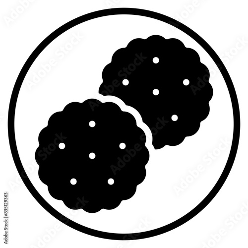 Cracker glyph icon