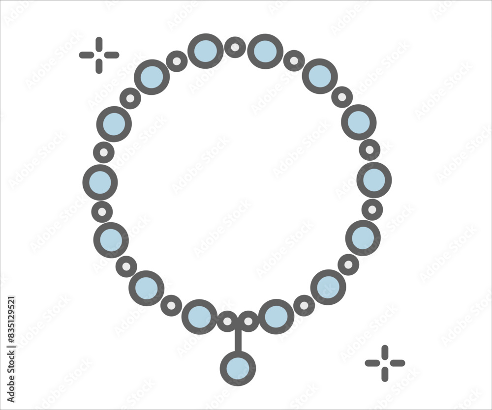 Jewelry logo of necklace design templates in trendy linear and minimal style. Vector emblems Jewelry logo of necklace design templates in trendy linear and minimal style. Vector emblems