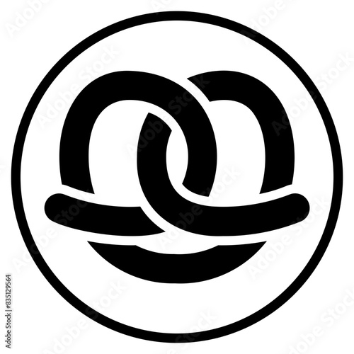 pretzel glyph icon