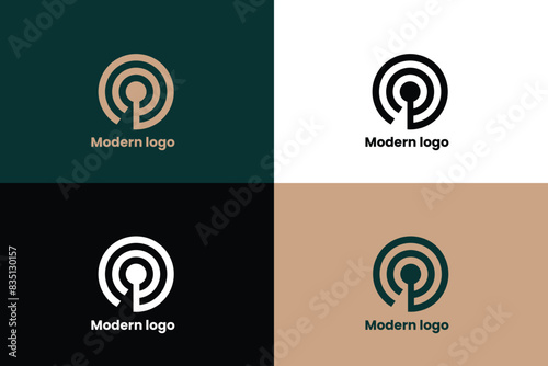 letter q lineart logo, letter oq logo, target icon, logomark, brandmark, 