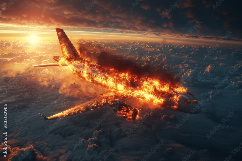 Aircraft fire in the sky: visualizing aviation emergency and rescue operations. Aircraft fire in the sky: visualizing aviation emergency and rescue operations.