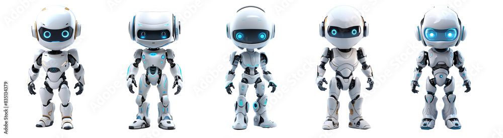 Android robot technology png element set on transparent background Android robot technology png element set on transparent background