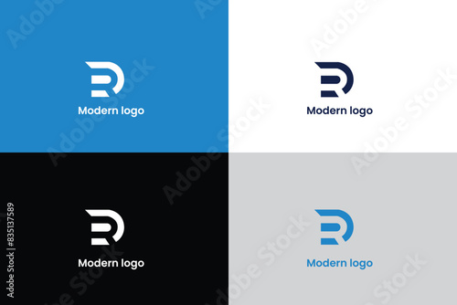 letter E vector logo, letter CD logo, letter CI logo, logomark