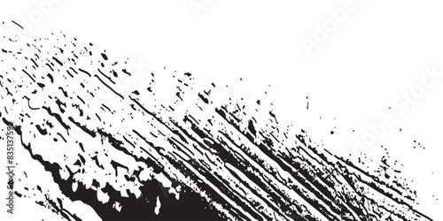 Grunge Hitam dan Putih Distress Tekstur. vector