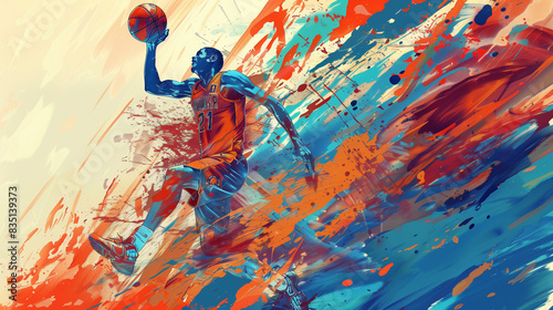 Basketball abstract background