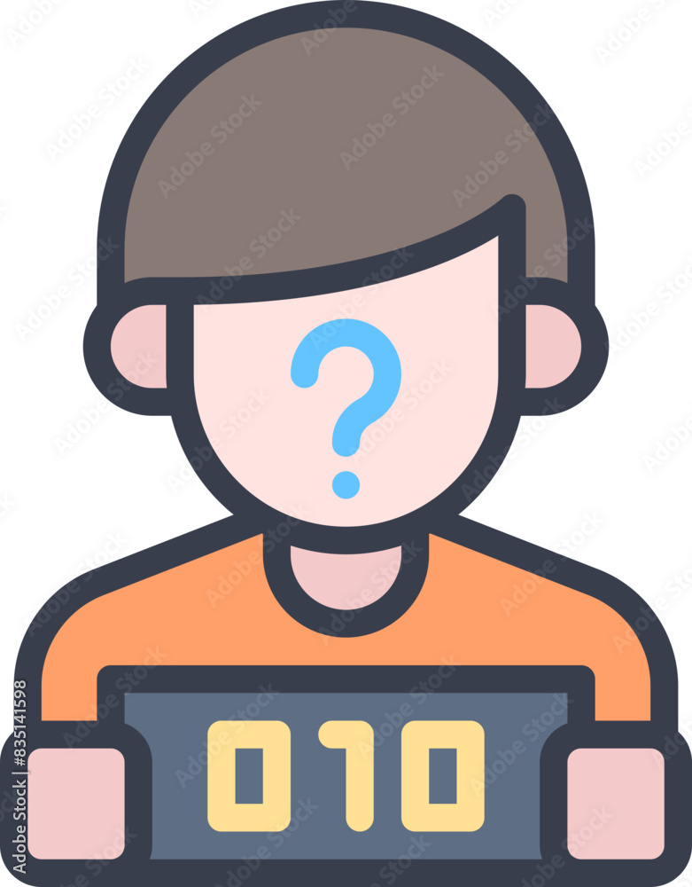 Suspect criminal icon