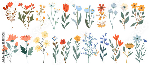 A set of beautiful flower graphics for web & design needs! Perfect for beauty, fashion, nature, spa, events & more.