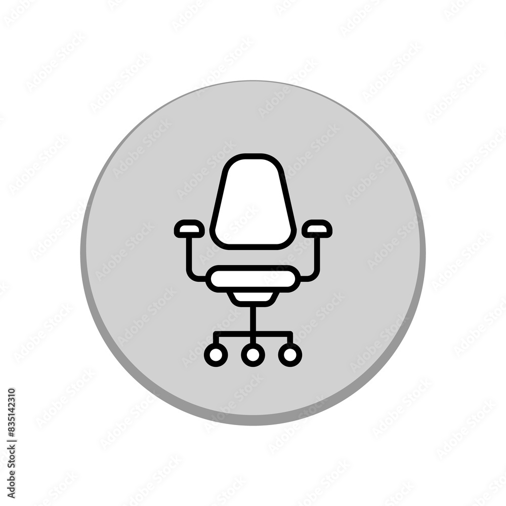 Office chair icon PNG