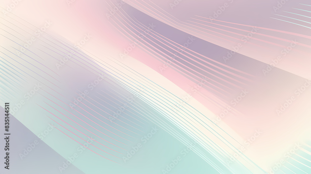 Fototapeta premium abstract pastel colors background with lines. illustration technology