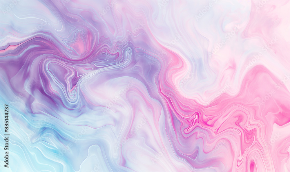 A soft pastel marble pattern with delicate swirls of pink, purple and blue, creating an elegant background for design projects that need to convey luxury or romantic vibes A soft pastel marble pattern with delicate swirls of pink, purple and blue, creating an elegant background for design projects that need to convey luxury or romantic vibes