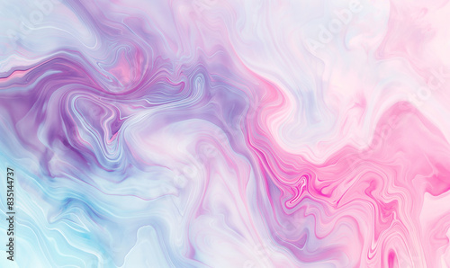 A soft pastel marble pattern with delicate swirls of pink, purple and blue, creating an elegant background for design projects that need to convey luxury or romantic vibes