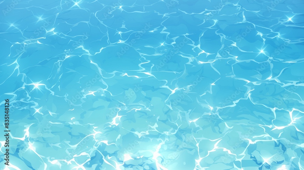 Obraz premium Sparkling Blue Water Surface Reflection