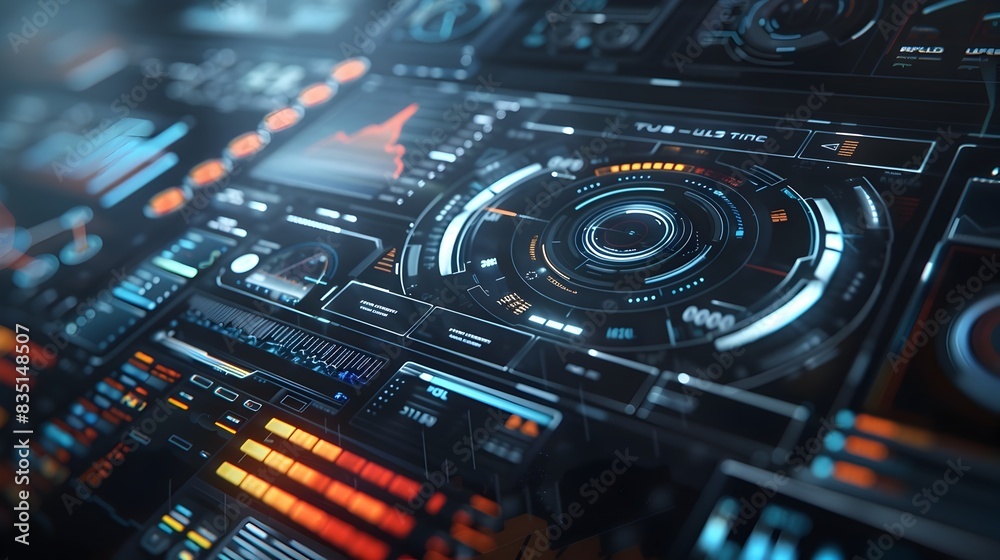 Futuristic User Interface Showcasing Dynamic Animations and Sleek Transitions Futuristic User Interface Showcasing Dynamic Animations and Sleek Transitions