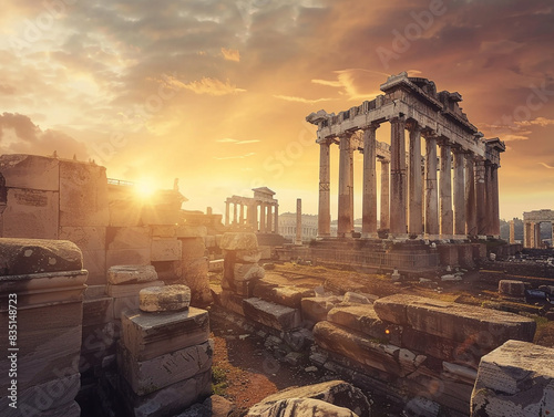 classical greek architecture background image